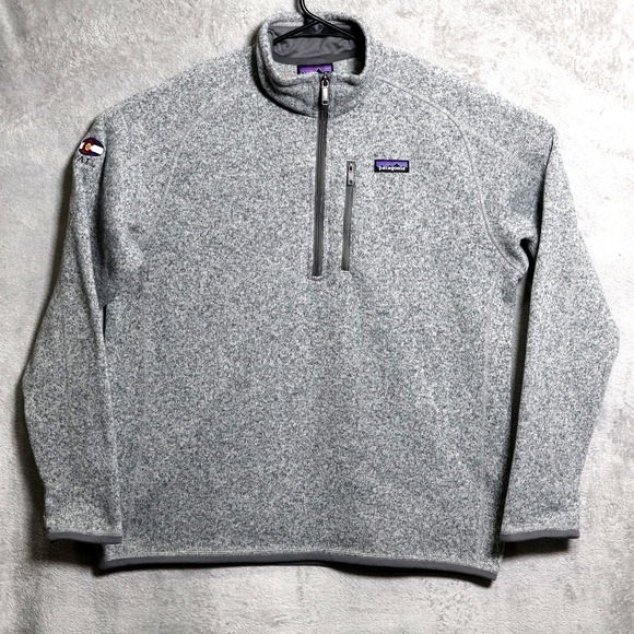 Patagonia Other - Patagonia Better Sweater Mens Large Gray Pullover 1/4 Zip Vail Colorado 25522